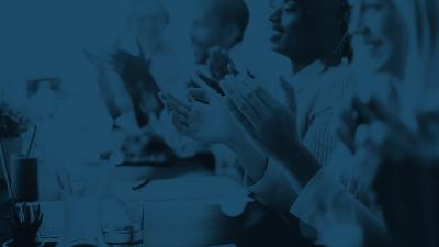 Blue abstract image for membership