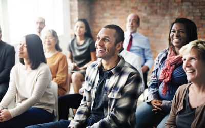 Seated Audience Smiling